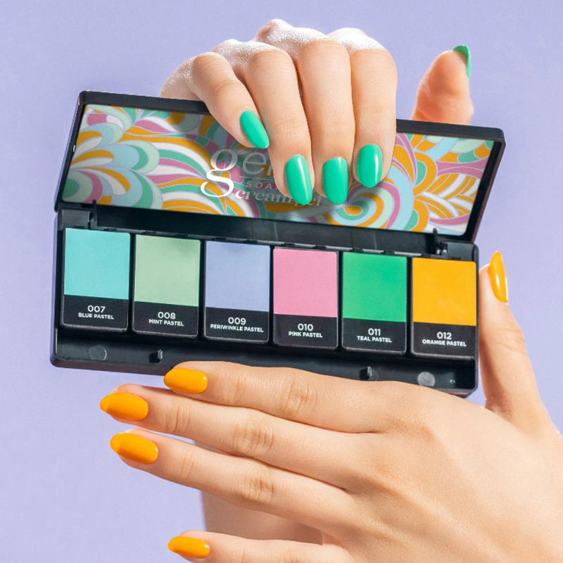 PALETA DE ESMALTE GEL EN CREMA SOLIDA PRETTY PASTELS 1121806