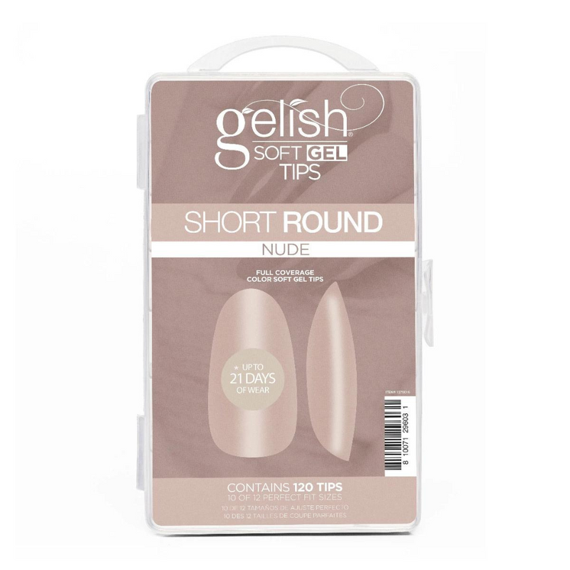 TIPS SOFT GEL SHORT ROUND NUDE C/120 1270016